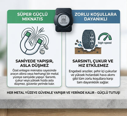 CARDİAN MIKNATISLI İOS ANDROİD UYUMLU TAKİP CİHAZI
